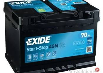Akumulator 70Ah 760A EXIDE AGM EK700