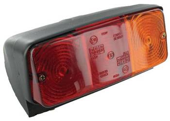 Lampa tylna zespolona, prostokątna prawa czerwona/pomarańczowa przykręcana…