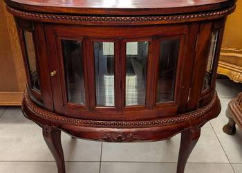 Bardzo ładny barek z fazowanymi szybkami,lity mahoń-sklep Dąbrowa Górnicza