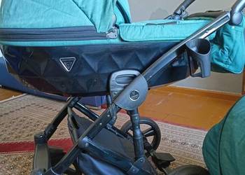 Wózek Junama Diamond zielony + akcesoria spacerówka gondola torba osłona a