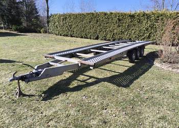 Laweta długa na dwa auta przyczepa 800x205 3500 DMC 3,5t  3 OSIE KNOTT