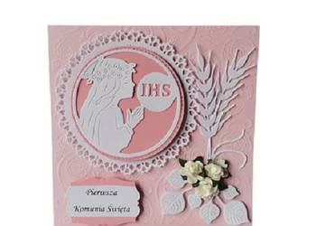 Kartki Pamiątka Komunii Świętej K4 Dziewczynka Wzór 4