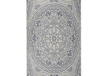 Dywan zewnętrzny o płaskim splocie 80x150 cm niebieski wzór WM-340827