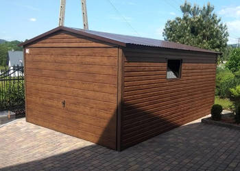 Garaże Drewnopodobne 3x5 Blaszaki Garaż Blaszany Wiaty Hale