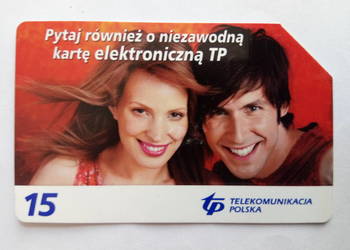 Karta telefoniczna przedstawiająca ludzi, 15 impulsów