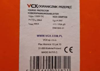 Ogranicznik przepięć do PV