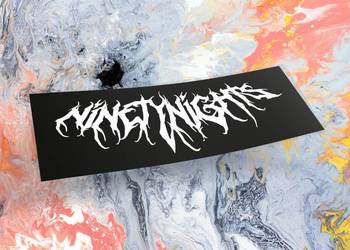 Naklejka K13 + NINETYNIGHTS 15 x 5 cm drift slap