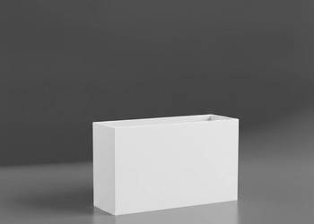 Donica biała z Betonu Architektonicznego ogrodowa Line 100x60x40 cm  1 szt