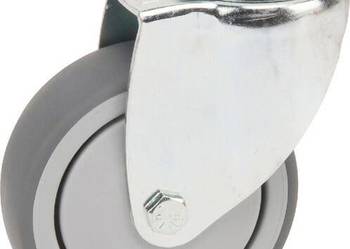 Koło skrętne gumowe Ø 75x25 mm pojedynczy otwór montażowy, nośność 75 kg T…