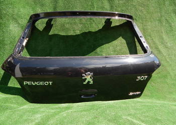 PEUGEOT 307 TYLNA KLAPA POKRYWA BAGAŻNIKA CZARNA