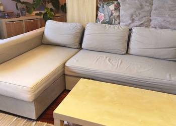 IKEA MANSTAD | Narożnik z funkcją spania | Pojemnik na pościel | 240 cm