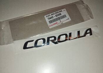 Emblemat napis Corolla E21 nr  75442-02430 2018r.-