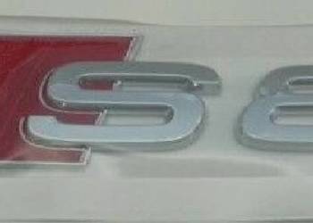 NOWY emblemat S8 srebrny znaczek przyklejany logo
