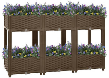 Donica do podniesionej rabaty 120x40x71 cm polipropylen WM-316521