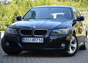 BMW 320 Czarna 320D 163KM Serwis Bi-xenon Navi 100%ORG.Lakier! Parktronik …