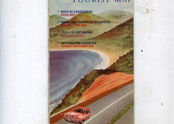 Mexico Mapa Turistico Tourist Map Mapa Meksyku rozkładana