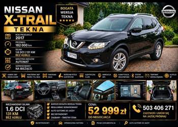 Nissan X-Trail TEKNA 2017 rok silnik 1.6 Diesel bez adblu