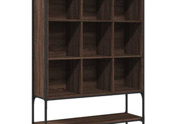 Regał brązowy dąb 102x30x1415 cm materiał drewnopochodny WM-3214333