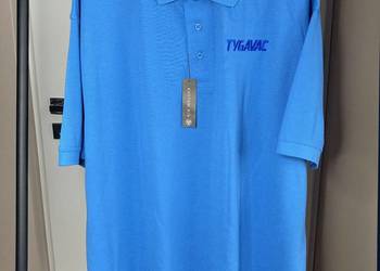 Nowy tshirt koszulka Polo Tygavac błękitna XXL