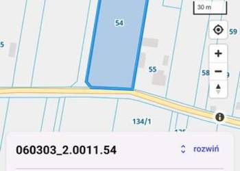 Sprzedam działkę budowlaną 49a i pole 1.60ha Ludwinów, Uher gm. Chełm