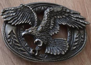 Solidna klamra z Amerykańskim Orłem z lat 70-80 tych.