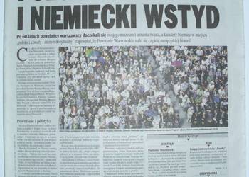 Gazeta Wyborcza 02.08.2004. 60. rocznica Powstania / Muzeum