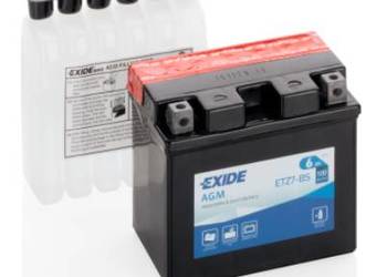 Akumulator motocyklowy 12V 6Ah 100A EN EXIDE ETZ7-BS YTZ7-BS P+