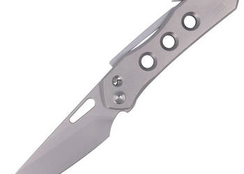 Nóż składany WE Knife Vision R Gray Titanium, Silver Bead Blasted CPM 20CV…