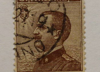 Włochy 1908 r. Victor Emmanuel III - kasowany.
