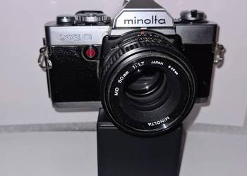 Minolta XG9 z obiektywem Minolta  md 50mm 1:1.7