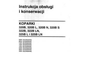 Caterpillar 325BL, 325BLN instrukcja obsługi DTR