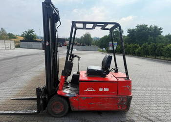 wózek widłowy elektryczny LINDE E16 Triplex 5.20m przesuw 48V 750Ah