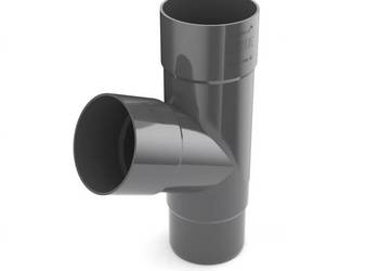 Bryza PVC Trójnik 90/90/90 mm grafitowy