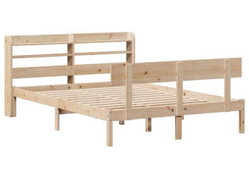 Rama łóżka bez materaca lite drewno sosnowe 140x200 cm WM-3306619