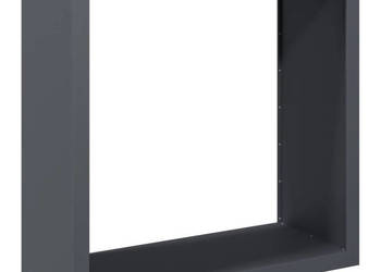 Stojak na drewno opałowe antracyt 100x40x100 cm stalowy WM-850970