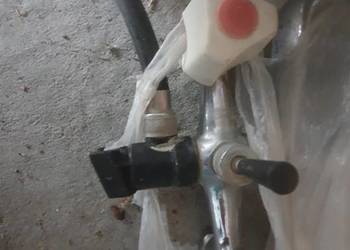 Bateria łazienkowa stara retro PRL retro zestaw z rączką prysznicową