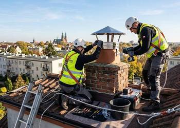 Naprawa, montaż daszka kominowego, Wrocław i okolice, cennik