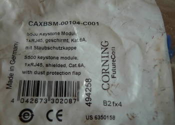 Gniazdo RJ45 CAXBSM-00104-C001 Corning nowe