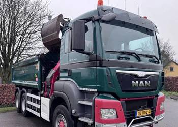 wywrotka 6x6  z dzwigiem Man TGS 26440