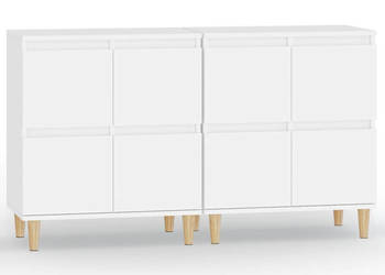 Komody 2 szt. białe 60x35x70 cm materiał drewnopochodny WM-3185751