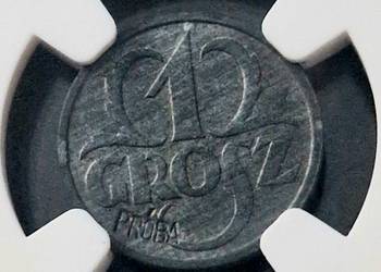 1 Grosz 1939 Próba Cynk NGC MS64 TOP POP