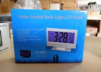 Cyfrowy Zegarek Stojący LCD z Kontrolą Głosu DS-8082