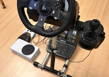 Kierownica Logitech g920 + stojak,shifter ,Xbox ,2 pady