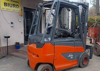 Wózek widłowy Linde E30 elektryczny 2016 r , 3 tony , bateria 2020 r