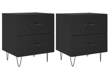 Szafki nocne 2 szt. czarne 40x35x475 cm WM-827295