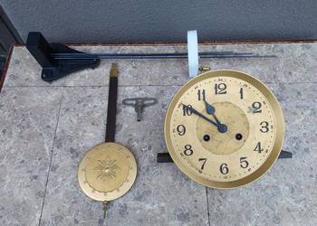 148 Zestaw mechanizm starego zegara ściennego Kienzle tarcza 20,5cm