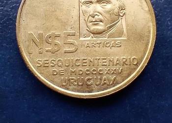 Stare monety 5 peso 1975 Urugwaj