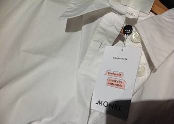 Sukienka Koszulowa Damska MONKI rozm L Biała NOWA