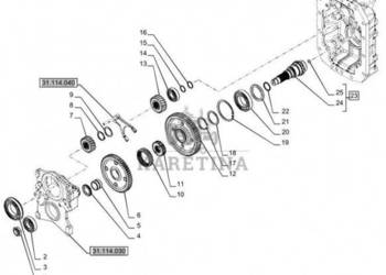 New Holland T6070 Koło zębate napędowe 28t 87548135