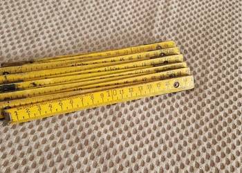 metr miarka drewniana PRL